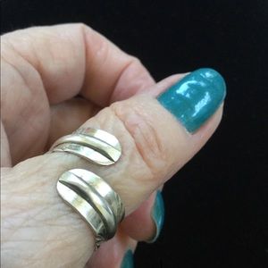Sterling adjustable wrap ring